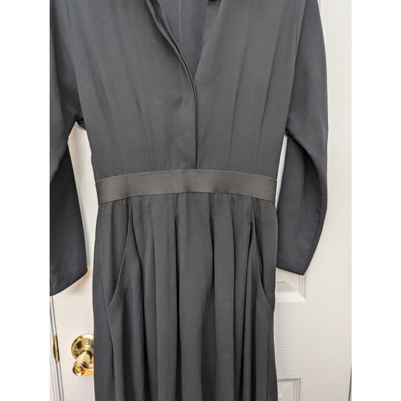 Theory Dress Size 4 Clemira Dark Academia Wednesday Addams Schoolgirl Goth - Picture 6 of 14